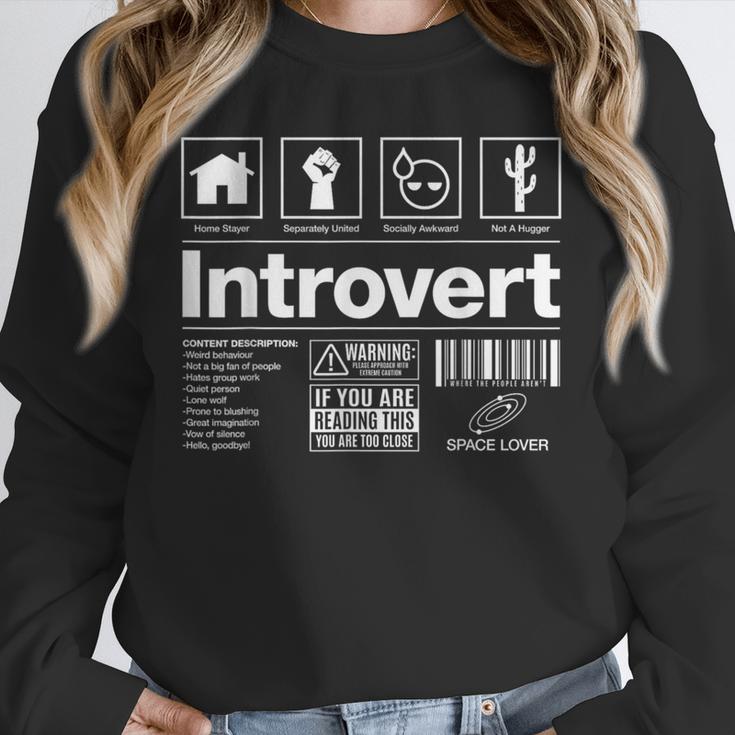 Introvert Label Signs Unisex Sweatshirt Introvert Label Signs Unisex Sweatshirt