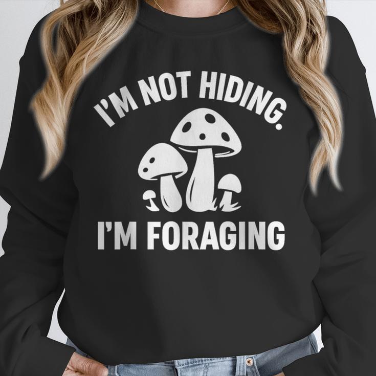 Introvert Mushroom Forager Humor Unisex Sweatshirt Introvert Mushroom Forager Humor Unisex Sweatshirt