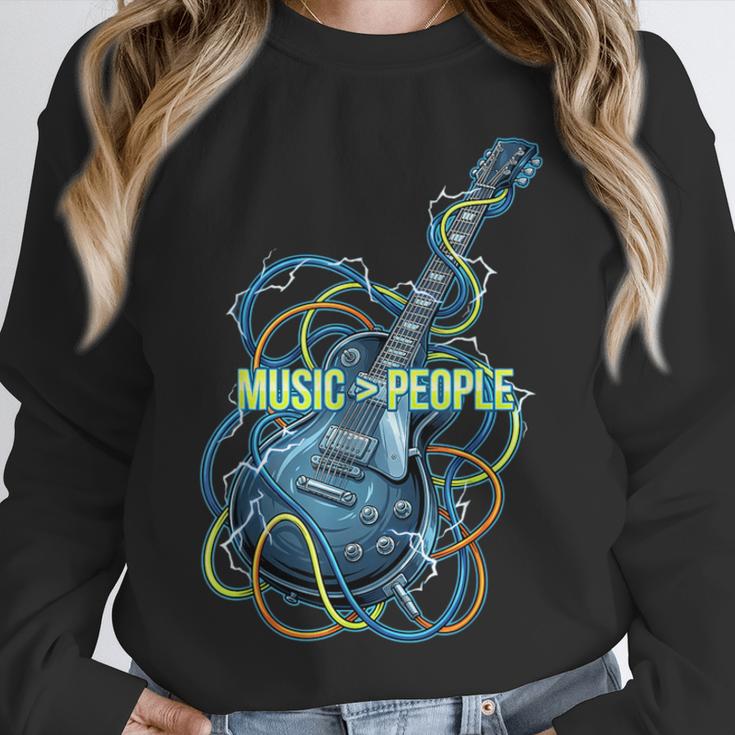 Introvert Music Lover Electric Guitar Rock Unisex Sweatshirt Introvert Music Lover Electric Guitar Rock Unisex Sweatshirt