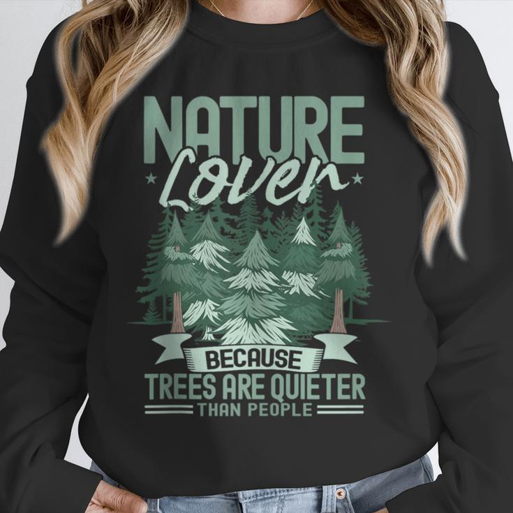 Introvert Nature Lover Introverted Forest Lover & Tree Unisex Sweatshirt