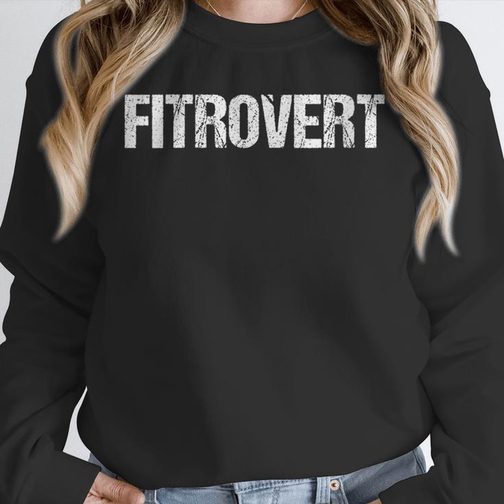Introvert Person Fitness Gym Workout Fitrovert Unisex Sweatshirt Introvert Person Fitness Gym Workout Fitrovert Unisex Sweatshirt