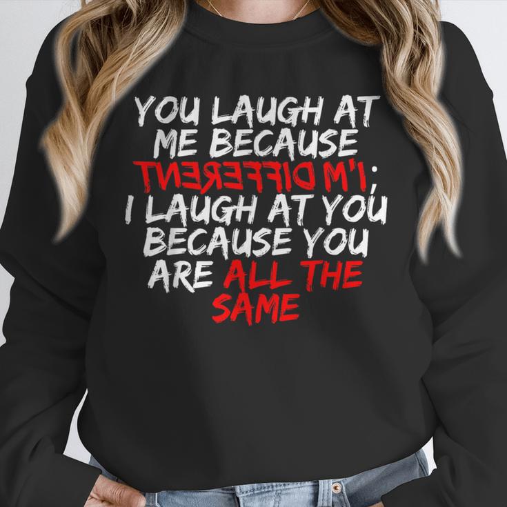 Introvert Quote With Backwards I'm Different Unisex Sweatshirt Introvert Quote With Backwards I'm Different Unisex Sweatshirt