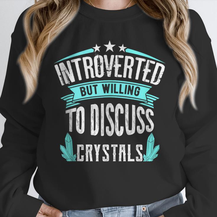 Introvert Quote Introverted But Willing To Discuss Crystals Unisex Sweatshirt Introvert Quote Introverted But Willing To Discuss Crystals Unisex Sweatshirt