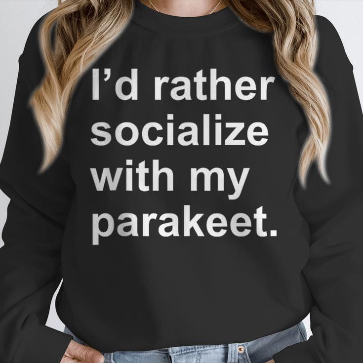 Introvert Sarcastic Parakeet Owner Unisex Sweatshirt Introvert Sarcastic Parakeet Owner Unisex Sweatshirt