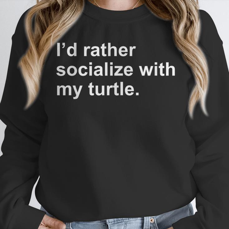 Introvert Sarcastic Turtle Owner Unisex Sweatshirt Introvert Sarcastic Turtle Owner Unisex Sweatshirt