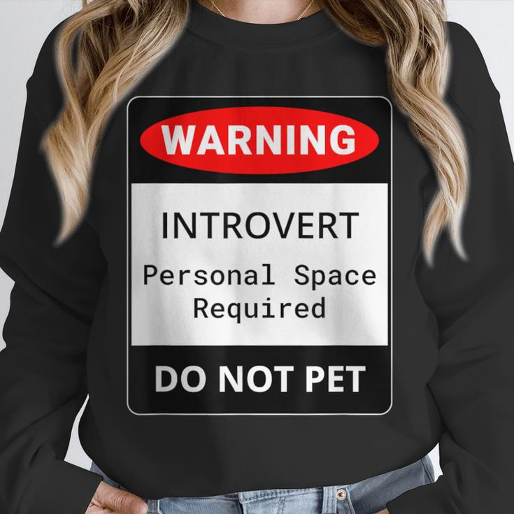 Introvert Warning Danger Do Not Pet Disturb Anti-Social Unisex Sweatshirt Introvert Warning Danger Do Not Pet Disturb Anti-Social Unisex Sweatshirt