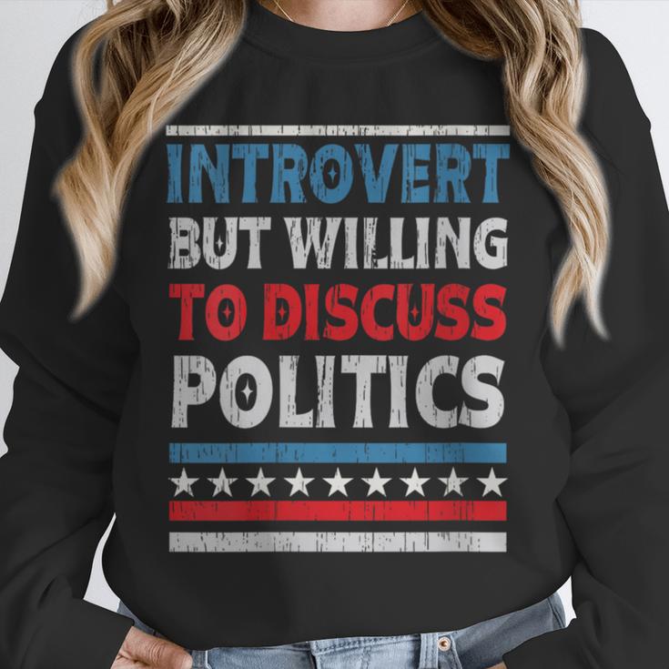 Introvert But Willing To Discuss Politics USA Elections 2024 Unisex Sweatshirt