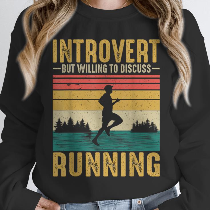 Introvert But Willing To Discuss Running Unisex Sweatshirt Introvert But Willing To Discuss Running Unisex Sweatshirt