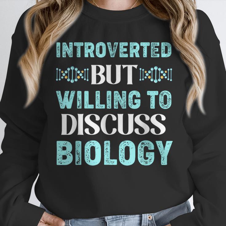 Introverted Biology Science Biologist Introverts Unisex Sweatshirt Introverted Biology Science Biologist Introverts Unisex Sweatshirt