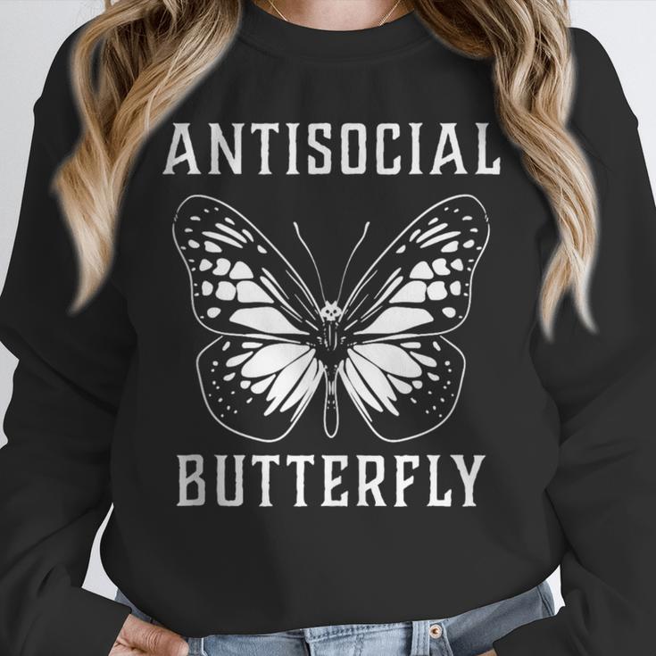 Introverted Introvert Antisocial Butterfly Unisex Sweatshirt