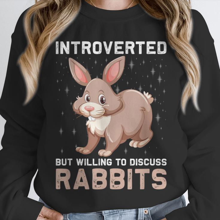 Introverted Rabbits Bunny Lover Rabbit Introvert Unisex Sweatshirt Introverted Rabbits Bunny Lover Rabbit Introvert Unisex Sweatshirt