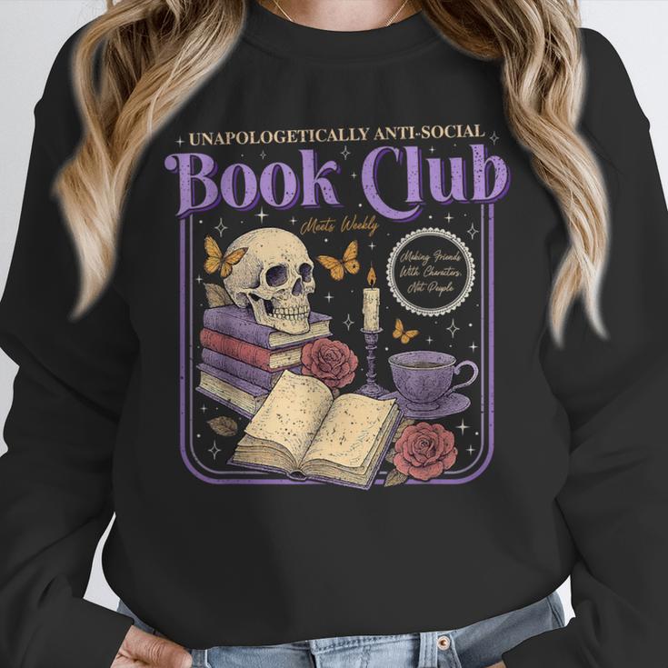 Introverted Romance Unapologetically Anti-Social Book Club Unisex Sweatshirt
