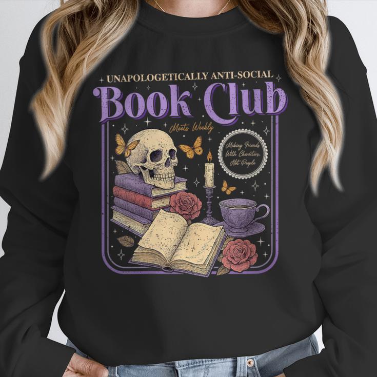 Introverted Romance Unapologetically Anti-Social Book Club Unisex Sweatshirt