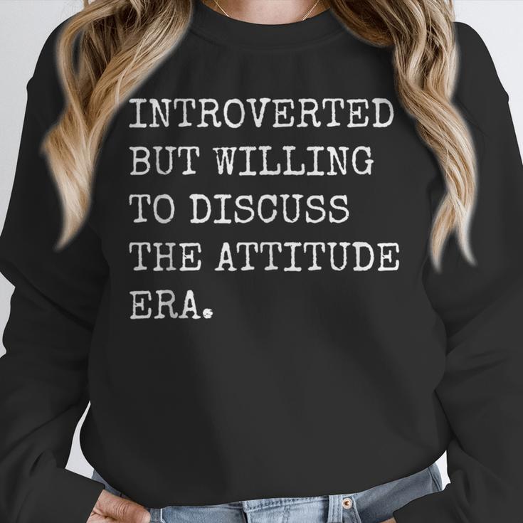 Introverted But Willing To Discuss The Attitude Era Sarcasm Unisex Sweatshirt Introverted But Willing To Discuss The Attitude Era Sarcasm Unisex Sweatshirt