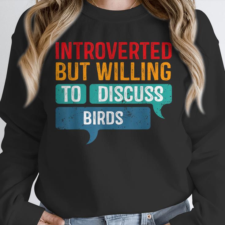 Introverted But Willing To Discuss Birds Unisex Sweatshirt Introverted But Willing To Discuss Birds Unisex Sweatshirt