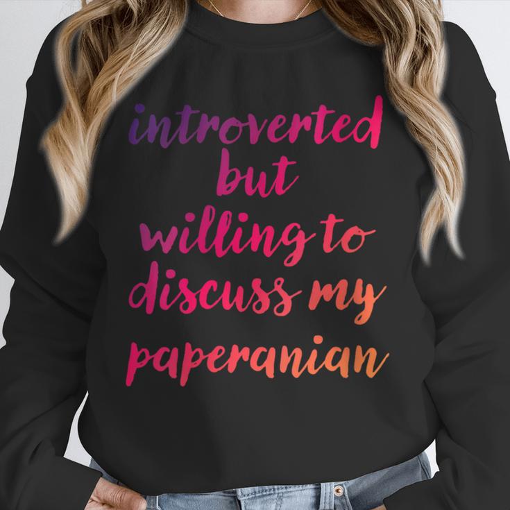 Introverted Willing To Discuss Paperanian Introvert Unisex Sweatshirt Introverted Willing To Discuss Paperanian Introvert Unisex Sweatshirt