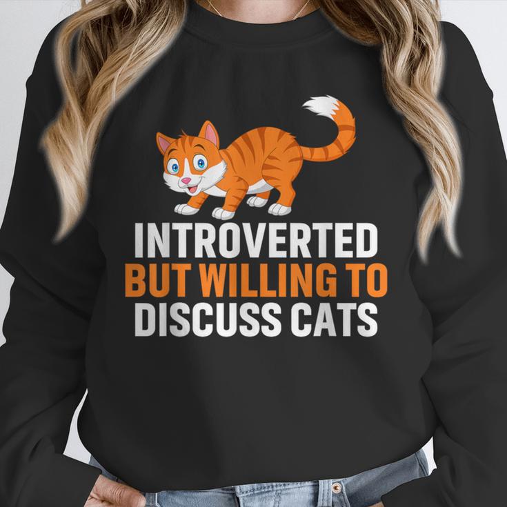 Introverts Cat Lover Introvert Antisocial Cats Anti Social Unisex Sweatshirt