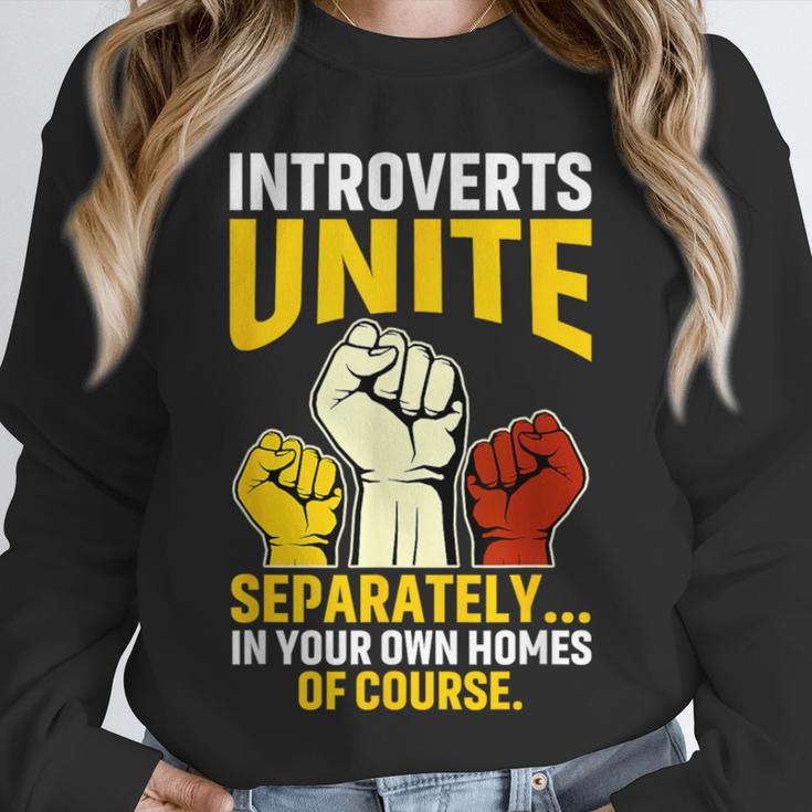 Introverts Unite Introvert Antisocial Anti Social Unisex Sweatshirt