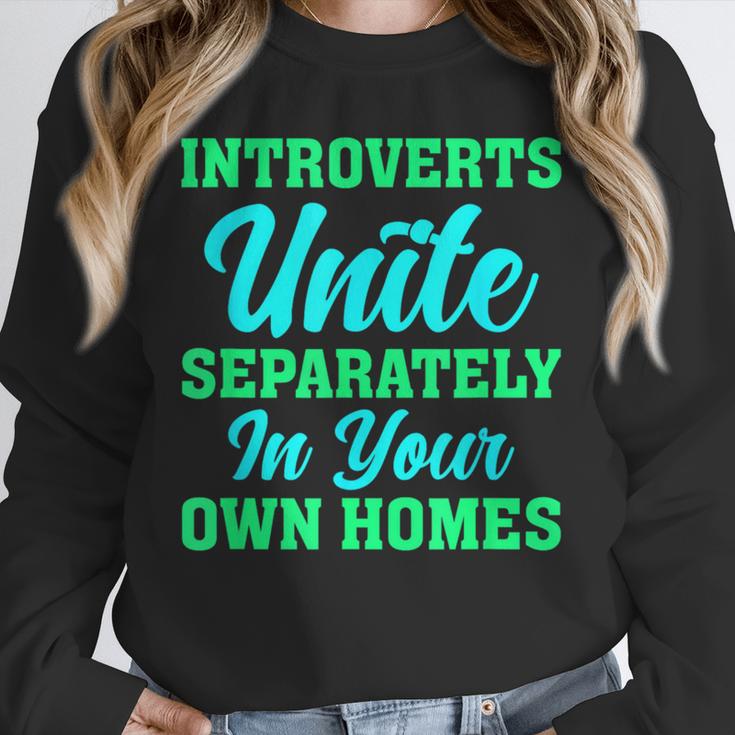 Introverts Unite Introvert Antisocial Sarcasm Anti Social Unisex Sweatshirt