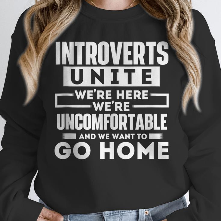 Introverts Unite Quiet Observer Introverted Antisocial Unisex Sweatshirt