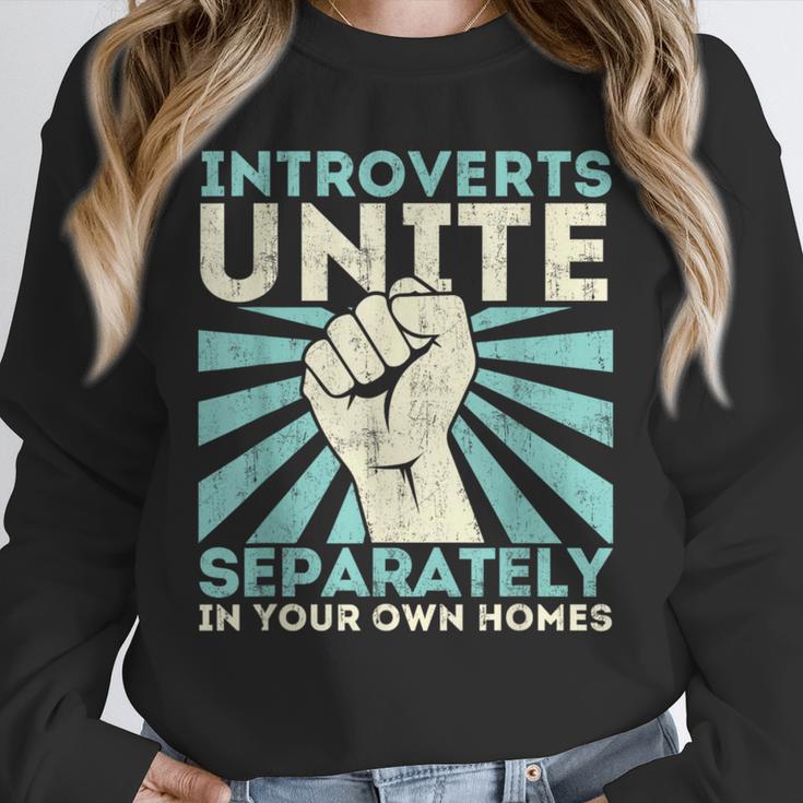 Introverts Unite Separately Introverted Antisocial Unisex Sweatshirt Introverts Unite Separately Introverted Antisocial Unisex Sweatshirt
