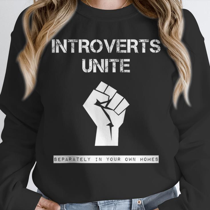 Introverts Unite Separately In Your Own Homes Sarcasm Unisex Sweatshirt Introverts Unite Separately In Your Own Homes Sarcasm Unisex Sweatshirt