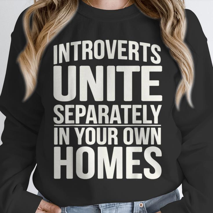 Introverts Unite Separately In Your Own Homes Unisex Sweatshirt
