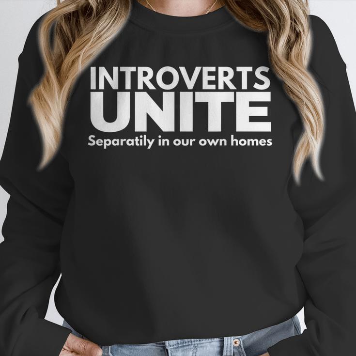 Introverts Unite Unisex Sweatshirt Introverts Unite Unisex Sweatshirt