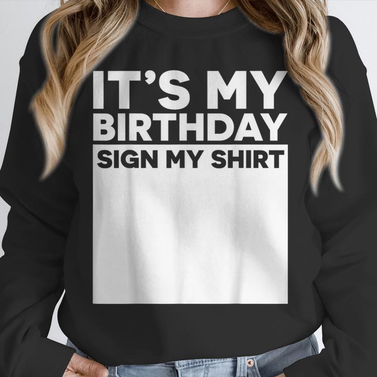 It's My Birthday Sign Boy Men Decoration Guestbook Unisex Sweatshirt