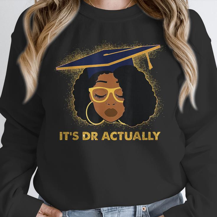 Its Doctor Actually Graduation Healthcare Afro Women Unisex Sweatshirt