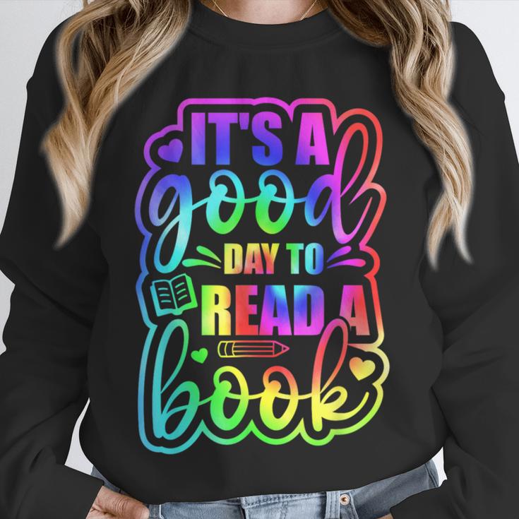 Its A Good Day To Read Book Kids Boys Girls Reading Graphic Unisex Sweatshirt