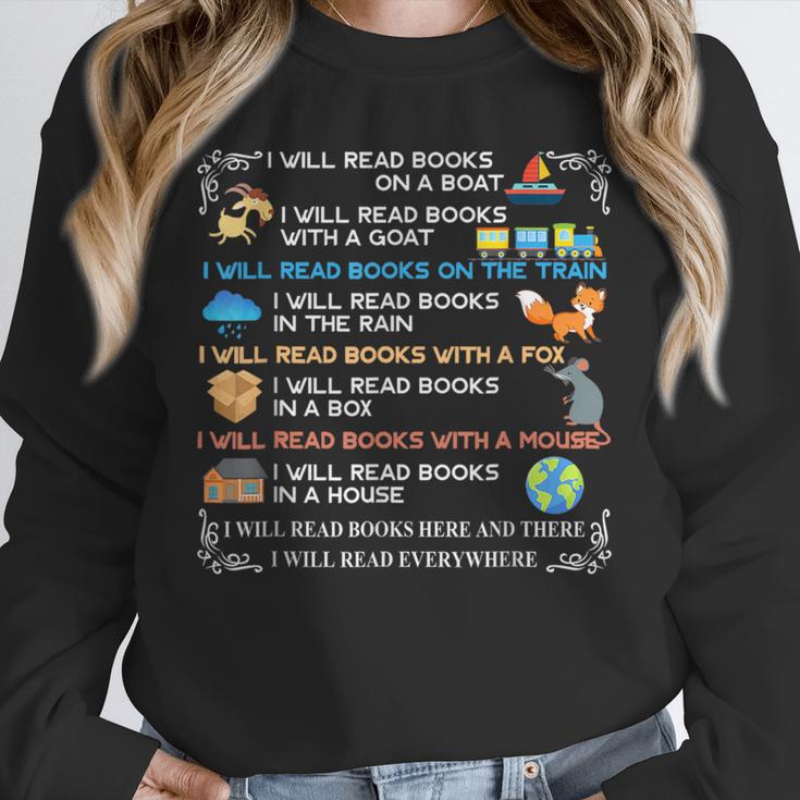 IWill Read Books On A Boat & Everywhere Reading Kids Unisex Sweatshirt