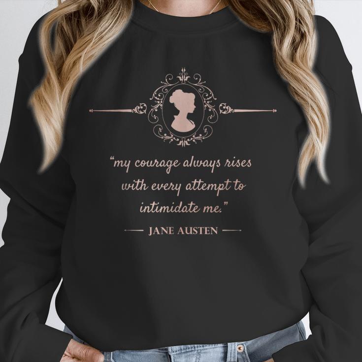 Jane Austen My Courage Always Rises Literary Book Club Unisex Sweatshirt Jane Austen My Courage Always Rises Literary Book Club Unisex Sweatshirt