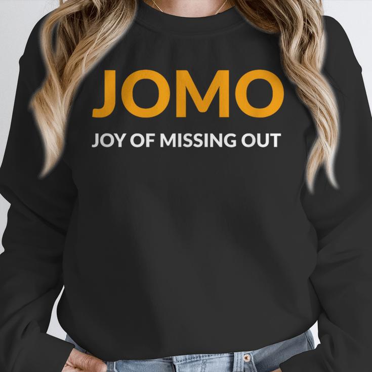 JOMO Joy Of Missing Out Introvert Unisex Sweatshirt JOMO Joy Of Missing Out Introvert Unisex Sweatshirt