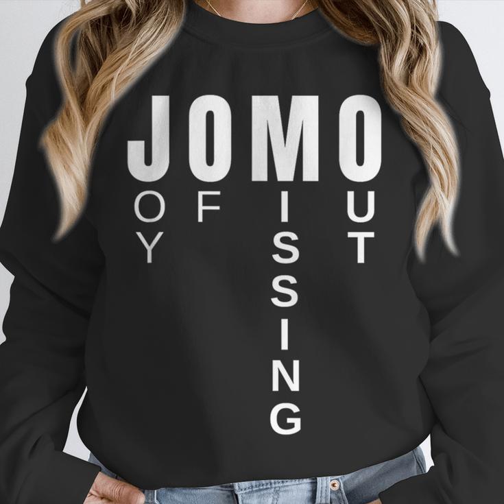 JOMO Joy Of Missing Out Sarcastic Introvert Unisex Sweatshirt JOMO Joy Of Missing Out Sarcastic Introvert Unisex Sweatshirt