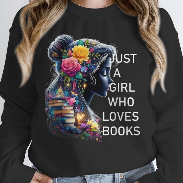 Just a Girl Who Loves Books Unisex Sweatshirt