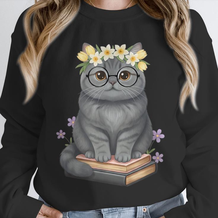 Just A Girl Who Loves Cats & Books Bookish Women Unisex Sweatshirt Just A Girl Who Loves Cats & Books Bookish Women Unisex Sweatshirt
