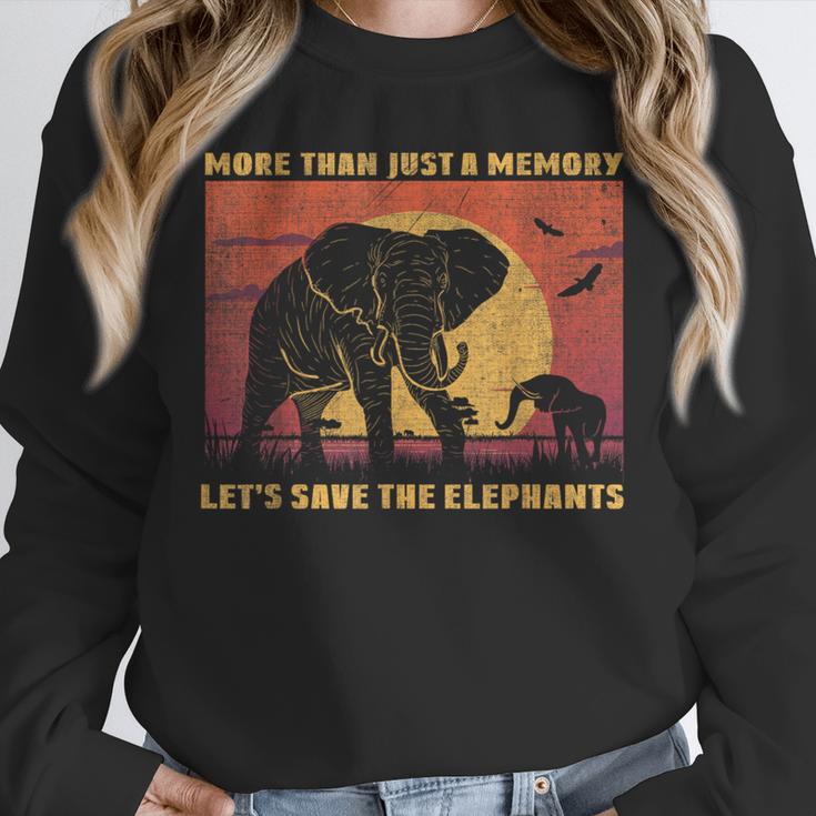 More Than Just A Memory Let's Save The Elephants Day Animal Unisex Sweatshirt More Than Just A Memory Let's Save The Elephants Day Animal Unisex Sweatshirt