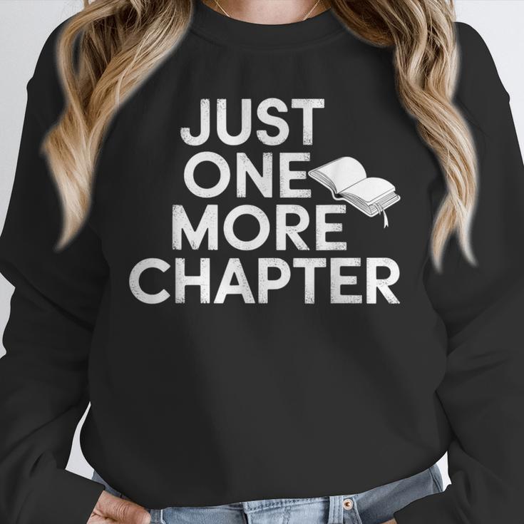 Just One More Chapter Book Lover Quote Unisex Sweatshirt