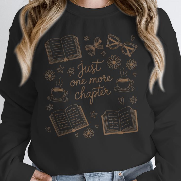 Just One More Chapter Book Lover Reading Men Women Matching Unisex Sweatshirt
