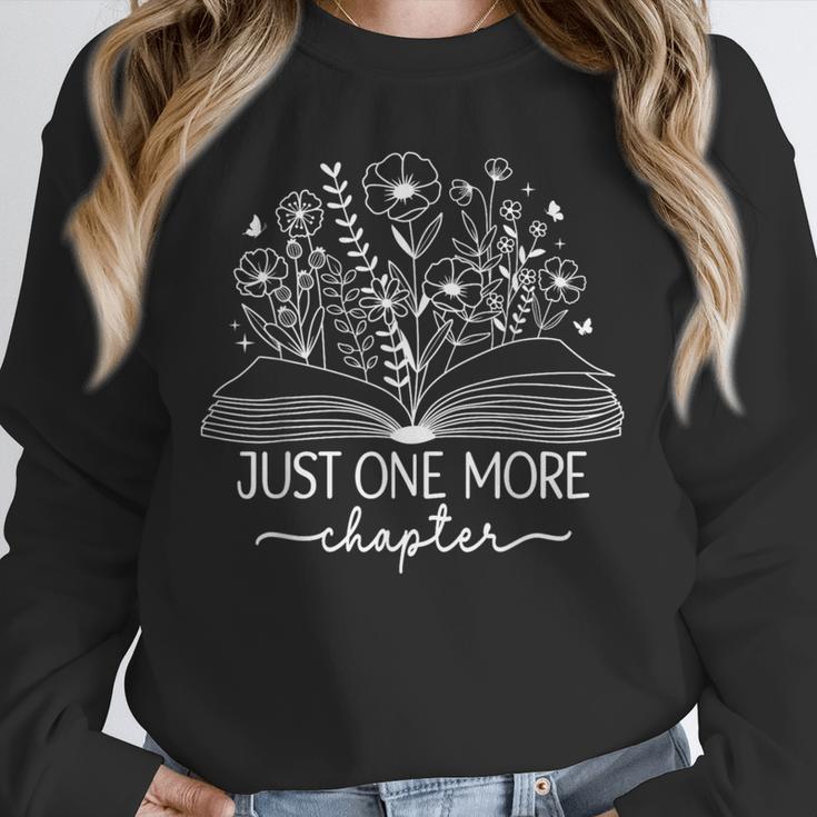 Just One More Chapter Bookish Book Reading Botanical Book Unisex Sweatshirt Just One More Chapter Bookish Book Reading Botanical Book Unisex Sweatshirt