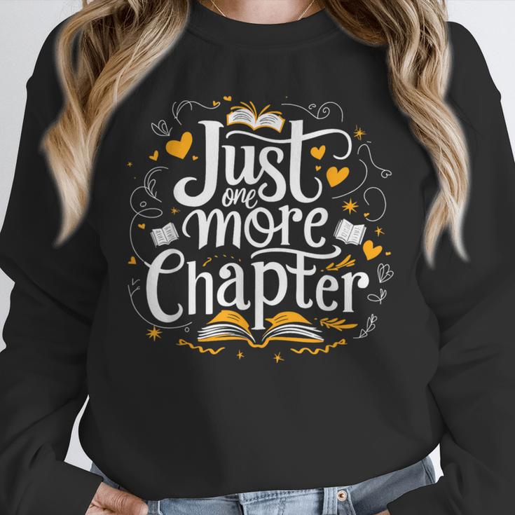 Just One More Chapter Bookish Book Reading Lover Heart Unisex Sweatshirt