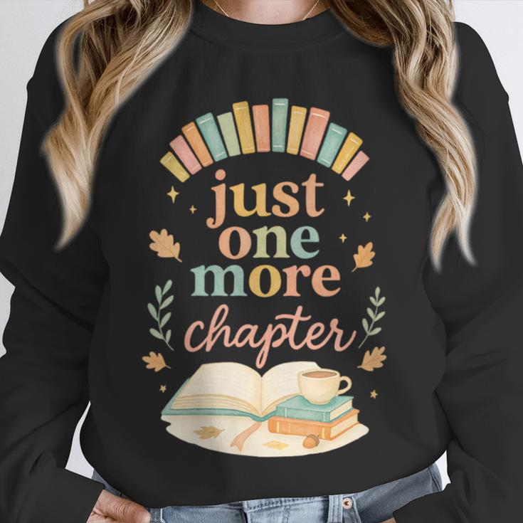 Just One More Chapter Cozy Book Lover Reading & Coffee Unisex Sweatshirt