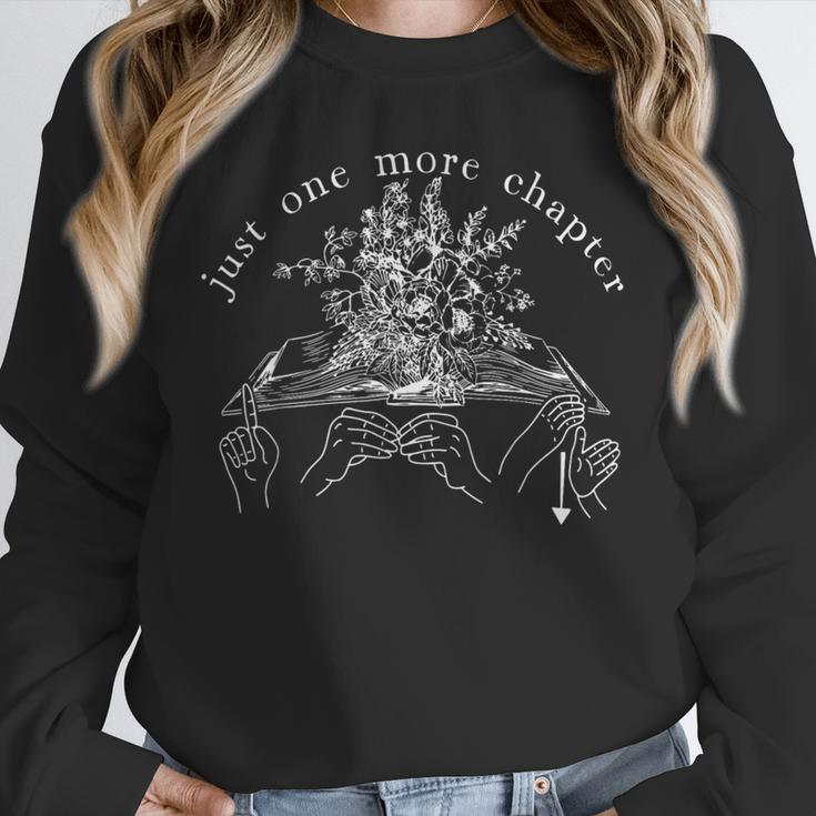 Just One More Chapter Deaf ASL Reading Book Librarian Unisex Sweatshirt