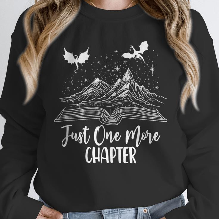Just One More Chapter Romantasy Dragon Fantasy Romance Book Unisex Sweatshirt