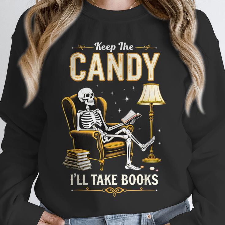 Keep The Candy I'Ll Take Books Halloween Unisex Sweatshirt