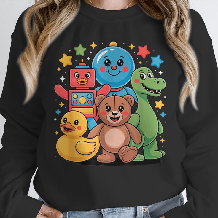 Kidcore Aesthetic Retro Vibes Colorful Cartoon Nostalgia Unisex Sweatshirt