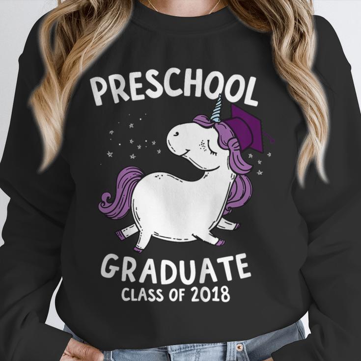 Kids Class Of 2018 Unicorn Preschool Graduation For Girls Unisex Sweatshirt