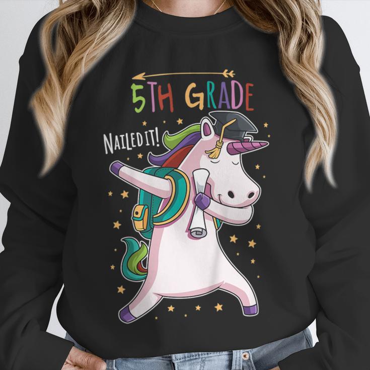 Kids Dabbing Unicorn Graduation 5th Grade Class Of 2019 Unisex Sweatshirt