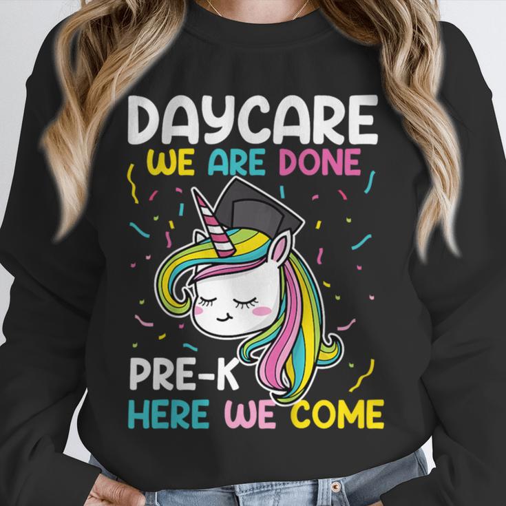 Kids Daycare Graduation Unicorn Last Day Of School Kids Unisex Sweatshirt